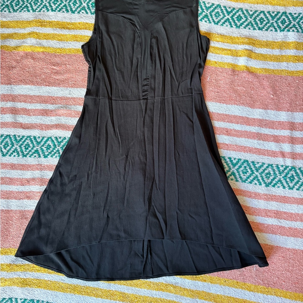 For Love And Lemons Black Sheer Back Mini Dress